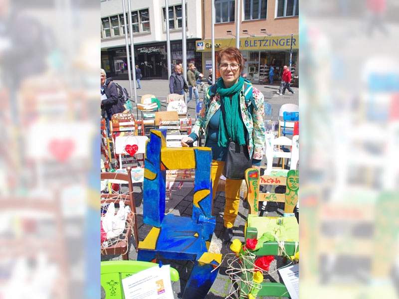 Auf dem Marktplatz am 15. Mai